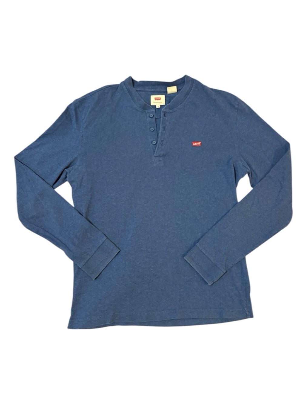 Men’s Levi's Blue Long Sleeve Henley Shirt